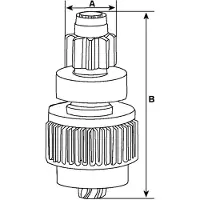 Bosch F 032 132 004 Vrijwielaandrijving, starter