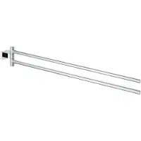 GROHE Essentials Cube handdoekhouder draaibaar 2-lids Chroom