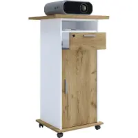 VCM Tafel meubel trolley onderstel beamer projector wielen oprolbaar Neta deur