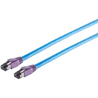 S-Conn Premium S/FTP CAT8.1 40 Gigabit netwerkkabel / blauw - LSZH - 0,50 meter