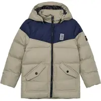 Lego Wear Steppjacke - LWJebel 733 - Beige/Blau - - 10 Jahre (140) - Daunenjacken