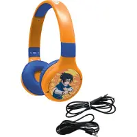 Lexibook 2-in-1 Bluetooth en Bedrade comfortabele opvouwbare Koptelefoon met veilige volumebeperking Naruto Design