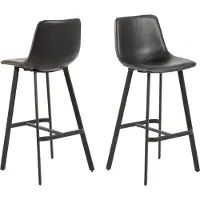 Ebuy24 Barstoel Oregon - zwart
