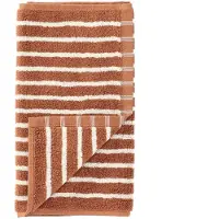 Scandi Living Drift handdoek 30x50 cm. Bruin-wit