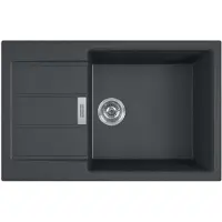 Franke Sirius 2.0 - Tectonite spoelbak S2D 611-78 XL, 78x50 cm, zwart 143.0617.613