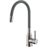 Alveus Mintas - Keukenkraan met flexibele arm, geborsteld rvs/grijs 1144430