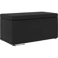 vidaXL Kruk Zwart 81 x 41 x 40 cm Kunstleer en Geengineerd Hout