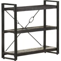 vidaXL Boekenkast met 3 schappen 90x30x80 cm massief mangohout