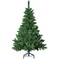 FÉÉRIC LIGHTS AND CHRISTMAS Blooming kunstkerstboom - 210 cm - groen - Ø 127 cm - 880 tips - metalen voet