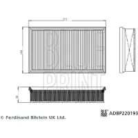 Blue Print ADBP220193 Luchtfilter