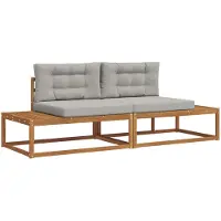 vidaXL Buiten bank set Massief Acacia Hout en Polyester