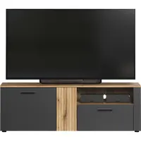 Trendteam Esteban TV-meubel grijs, eik decor.