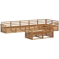 vidaXL Buiten bank set 8 st Naturel Massief Acacia Hout