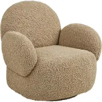 Ebuy24 Fauteuil Messina - Lichtbruin Draaibaar