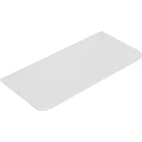 Wiesbaden Topblad novira 120x48 cm afgeronde hoeken mat wit