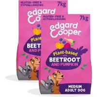 Edgard & Cooper 2x Graanvrij Hondenvoer Droog, 100% Plantaardig (Rode Biet & Pompoen. 7kg), Hypoallergeen, Veganistisch Eiwit, Zonder Toegevoegde Suiker