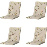 Madison stapelstoelkussen aria - 97x49x5cm set van 4