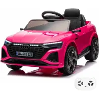 Vrooomy Audi SQ8 e-Tron - Elektrische Kinderauto - 12V - 1 tot 5 jaar - Roze