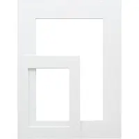 Deknudt Frames passe-partout - wit - foto 13x18 - buitenformaat 18x24