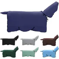 vidaXL Paardendeken Marineblauw 75 cm Polyester Fleece