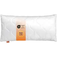Sleepling hoofdkussen 30x50 cm - kussen van microvezel - Hotelkwaliteit - Ergonomisch - geschikt voor mensen met allergieën - als slaapkussen, bankkussen of sierkussen - Made in EU, wit