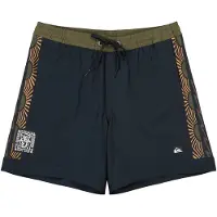 Quiksilver - Surfsilk Nomad Volley 17 Boardshort Black voor Heren van Gerecycled Polyester - Maat XL - Zwart