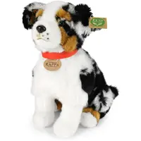 Rappa ECO knuffel Australische Herder zittend 35 cm - realistische knuffel van recyclede PET flessen