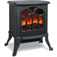 NaiZy Elektrische Haard met Vlameffect & kachel Elektrische haarden Energiebesparende 750W/1500W verstelbare elegante haard