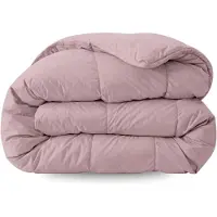 Zelesta Comfort Uni Dekbed zonder overtrek - Wasbaar Hoesloos dekbed - Met vaste overtrek - 2 in 1 - Oud Roze - 240x200cm