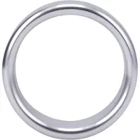 Doc Johnson Rock Solid Brushed Alloy Cockring - Medium