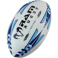 RAM Rugby Micro Softee Rugbybal - Maat 2.5 - Blauw - Nr. 1 Rugby Merk in Europa - Perfecte vorm en Duurzaam