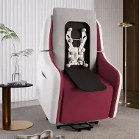 COMHOMA - Elektrische Massagestoel - Met Power Lift en USB - Rood Stof