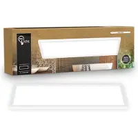 B.K.Licht Shallow - LED Badkamerlamp Plafonniere - paneel plafondlamp - badkamerverlichting met neutraal wit licht - IP44 - 58 x 20 cm - wit
