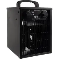 Kaminer Elektrische Heater 3kW - Krachtige Ventilatorkachel met Thermostaat en Oververhittingsbeveiliging