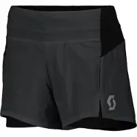 SCOTT - Trail / Running dameskleding - Endurance Tech Hybrid Shorts W Black voor Dames van Gerecyclede materialen - Maat M - Zwart