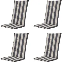 Madison kussen hoge rug amora - 123x50x5cm set van 4
