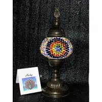Halay Handgemaakte Turkse sfeerlamp met gekleurde Mozaïek nachtlamp Oosterse Sprookjes tafellamp
