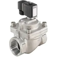 Burkert Magneetventiel NPT 1'' NC RVS FKM 0.2-16bar/3-232psi 24VDC Anti-Waterslag 6281 306566