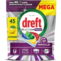 Dreft Vaatwastabletten Platinum All In One Miracle 45 stuks