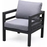 AVH-Collectie Fabri lounge tuinstoel aluminium antraciet