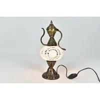 Halay Handgemaakt Turkse Ibrik tafellamp roos roze Oosterse karaf nachtlamp sfeerlamp