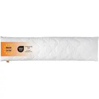 Sleepling zijslaperkussen 40x105 cm - kussen van microvezel - Hotelkwaliteit - Ergonomisch - geschikt voor mensen met allergieën - als lang hoofdkussen, slaapkussen of bedkussen - Made in EU, wit