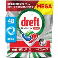 Dreft Vaatwastabletten Platinum Plus All In One Bries 48 stuks