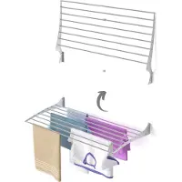 Foxydry Fold 100 wasdroogrek wandmontage clicksysteem - 100 x 50 x 10 cm