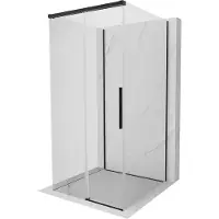 Mexen Rox-3S douchecabine 3-zijdig schuifbaar 100 x 100 , transparant, zwart - 8C2-100-100-70-00-3S