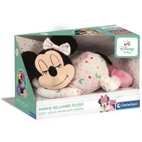 Clementoni Disney Baby Minnie, knuffel, ontspannend, animatiefiguur, interactief, geluiden, AAA-batterijen