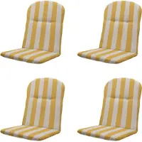Madison kuipstoelkussen hoge rug amora - 96x45x3,5cm set van 4