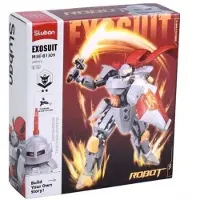 Sluban Exosuit Ridder rood bouwspeelgoed actiefiguur – Constructiespeelgoed – bouwset met 209 bouwstenen – M38-B1309 – vanaf 6 jaar