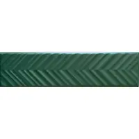 Valence Technology Mundo wandtegel 5x20cm mat groen met visgraat