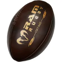RAM Rugby RAM - Vintage rugbybal - Retro style - Donker bruin - Maat 5